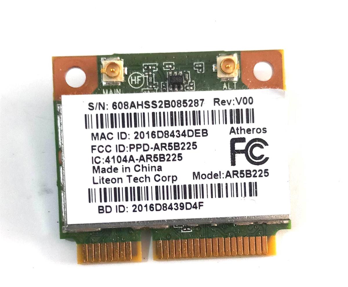 WIFI Kart - BluetoothAtheros AR5B225 WIFI kablosuz bluetooth BT 4.0 Yarım MINI PCI-E Wlan Kart daha iyi 1030 6235 6230 150 M Laptop Ağ adaptörü STOK: 143