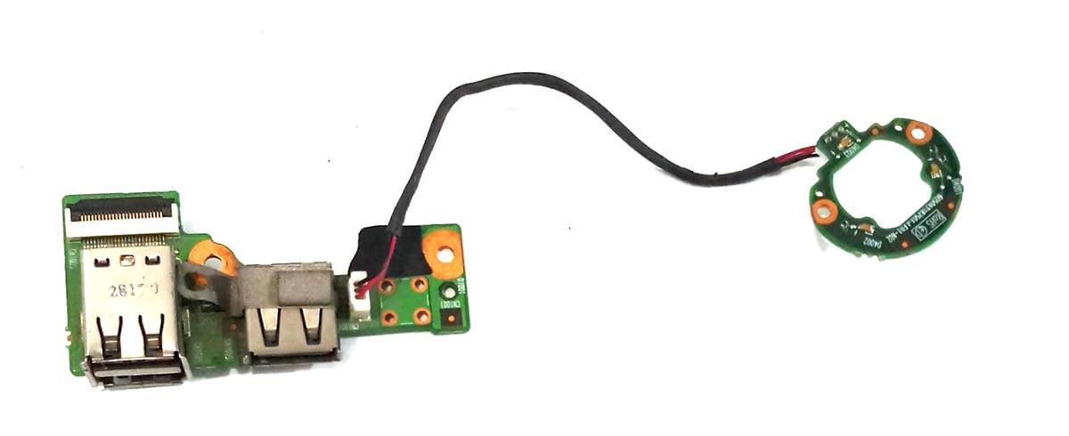 USB - AUX BoardHP G61 DUAL USB BOARD WITH CABLE P/N DA00P6TB6EO STOK: 37