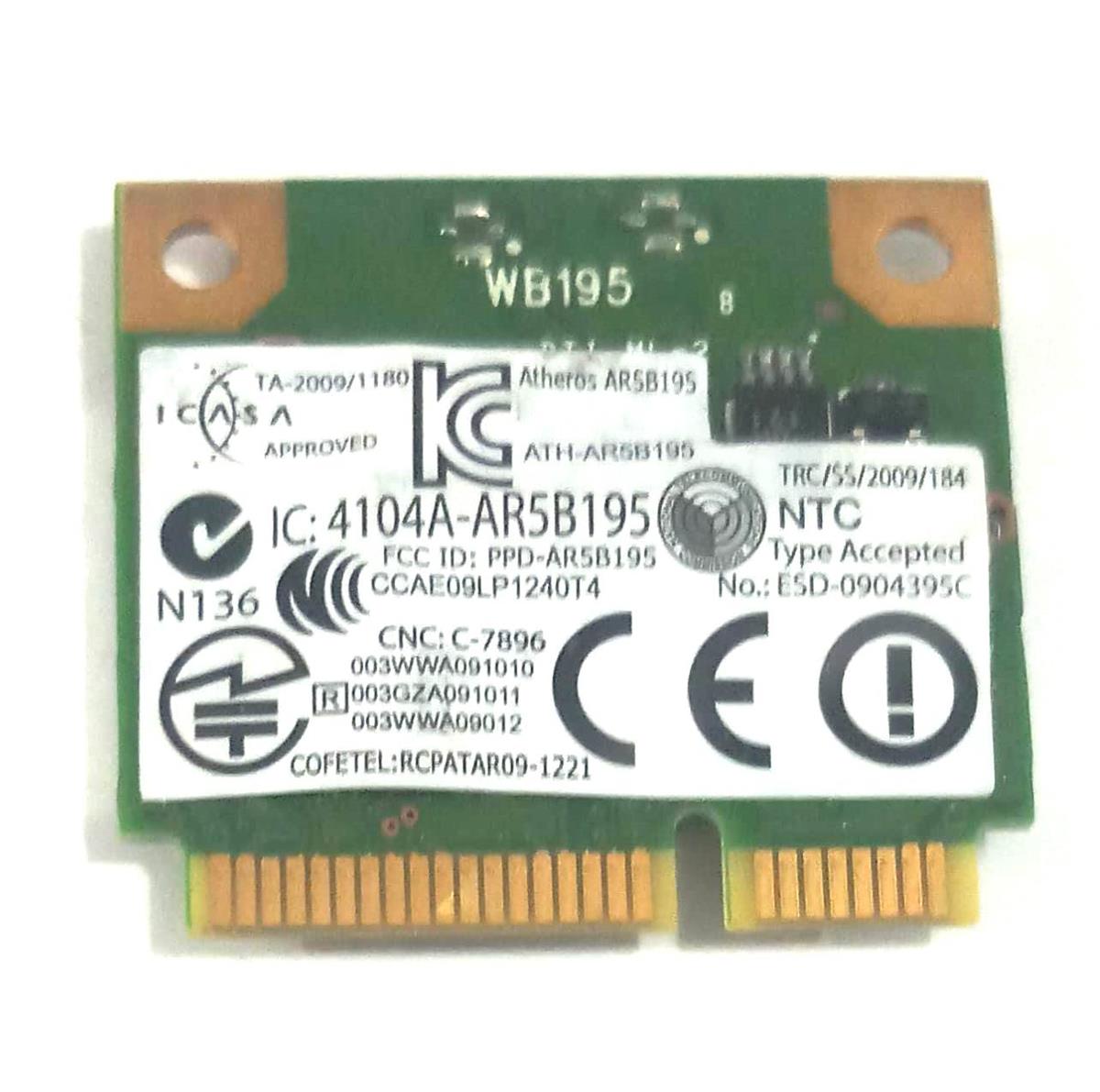 WIFI Kart - BluetoothDell N7110 DW1702 Atheros AR5B195 Wireless Mini WiFi Card Bluetooth  CN-0FJJTN STOK: Z85