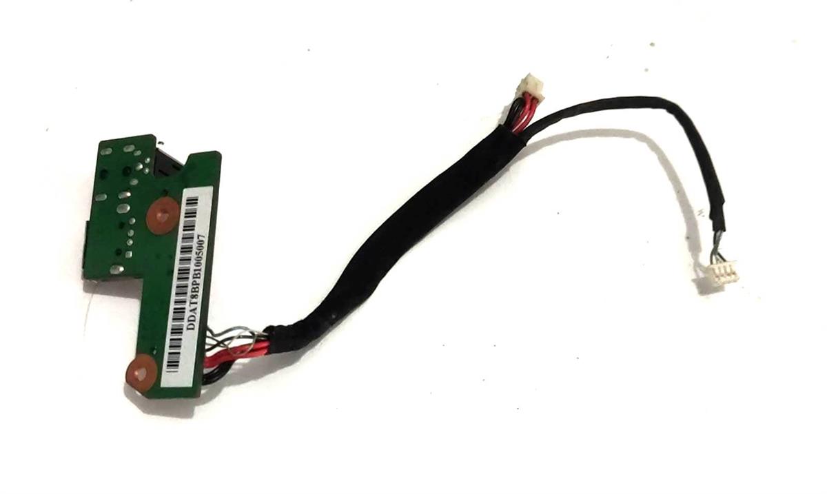 Şarj Soketi - DC JackHP Pavilion DV6000 DC JACK POWER & USB BOARD 34AT8DB0025 STOK: K5