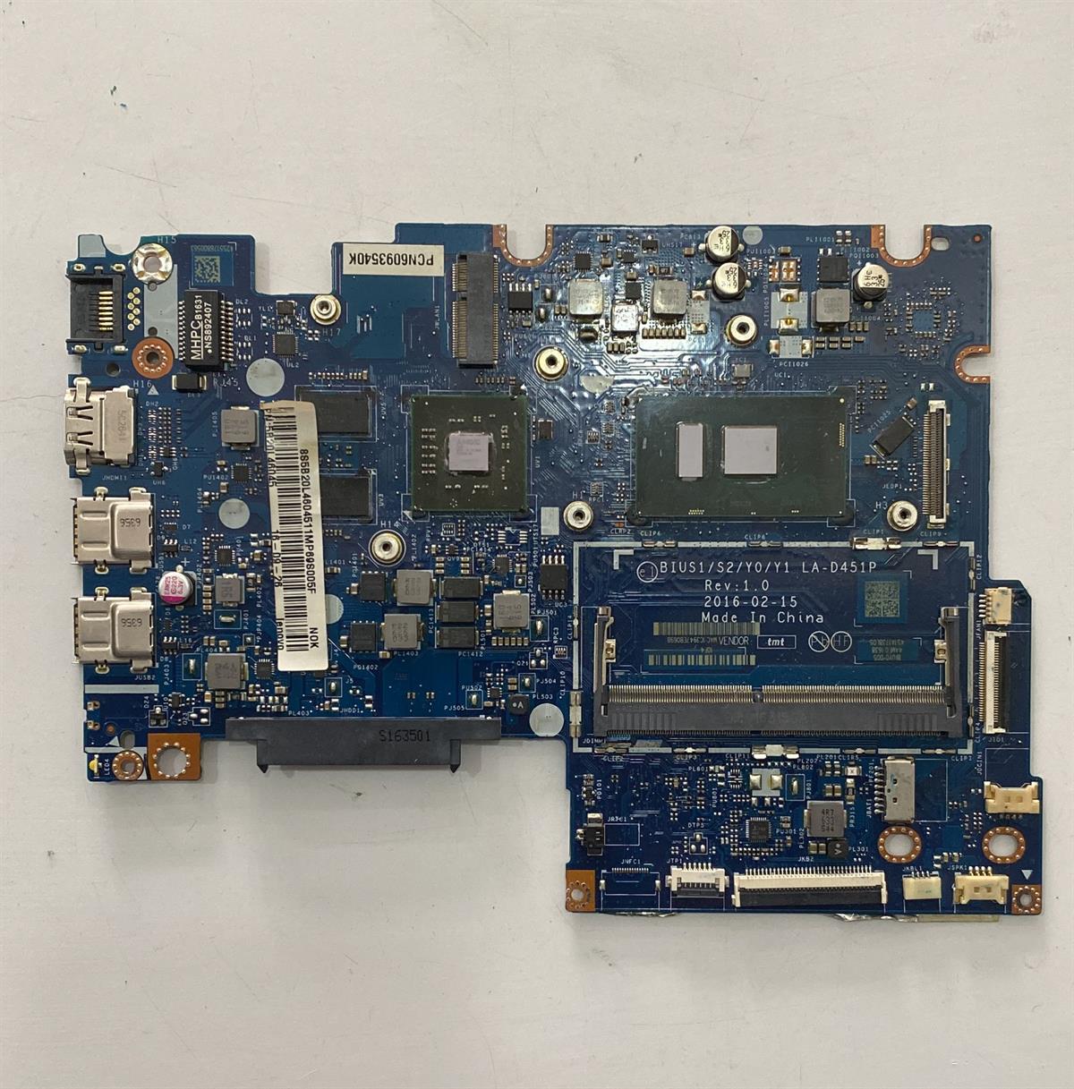 AnakartlarBIUS1/S2/Y0/Y1 LA-D451P Lenovo YOGA 510-14ISK ARIZALI ANAKART  91