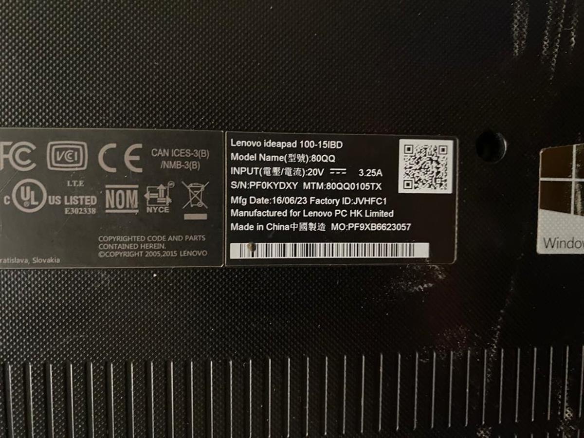 Alt KasaORİJİNAL LENOVO IDEAPAD 100-15IBD 80QQ ALT KASA STOK: Z94