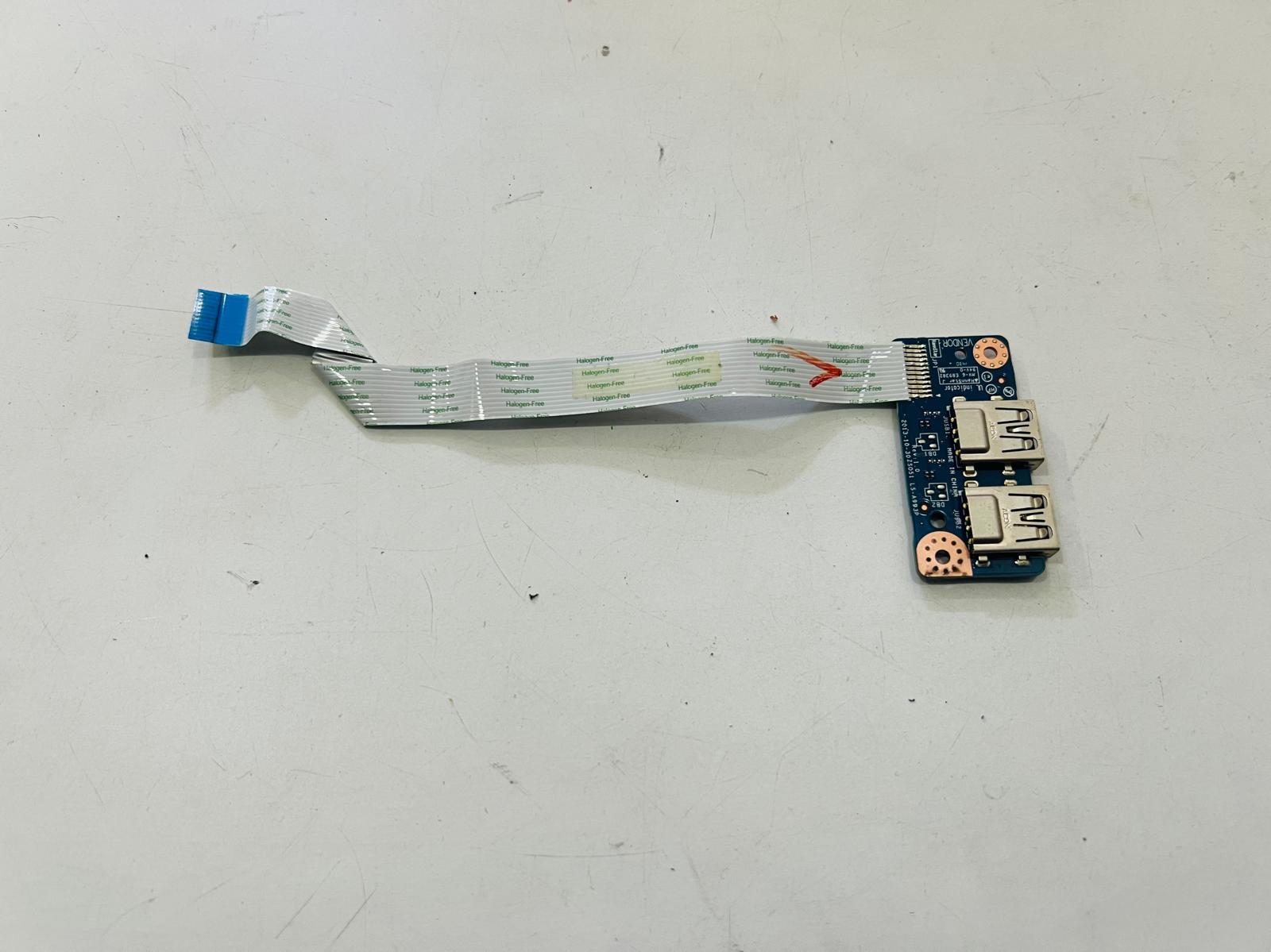 USB - AUX BoardHP ORİJİNAL SORUNSUZ ÇIKMA ÜRÜN TPN-C117 USB BOARD15-R113NT MODEL: ZS051 LS-A993PSTOK:Z95