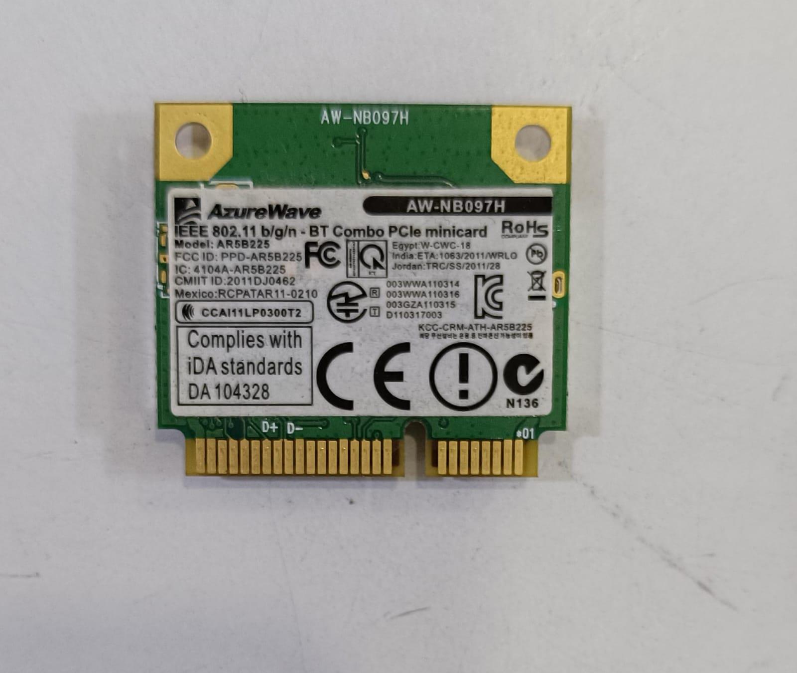 WIFI Kart - BluetoothAzurewave AW-NB097H (OB) Notebook Wifi Kart Stok:Z104