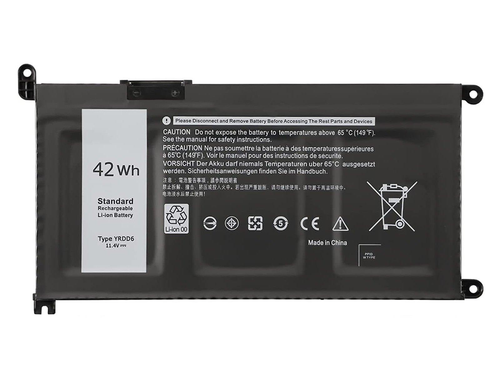 HYPERLIFE Dell Inspiron 5585, 5590, YRDD6 Notebook Bataryası