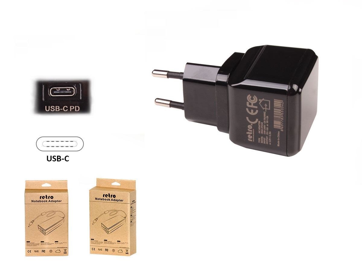 RETRO 18W USB-C PD Tablet ve Telefon Adapt�r� RNA-UTC18