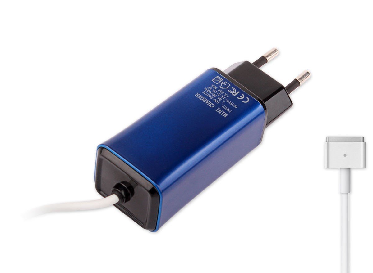 RETRO-Color, Apple MacBook 45W-60W MagSafe 2 Mini Adapt�r - Mavi