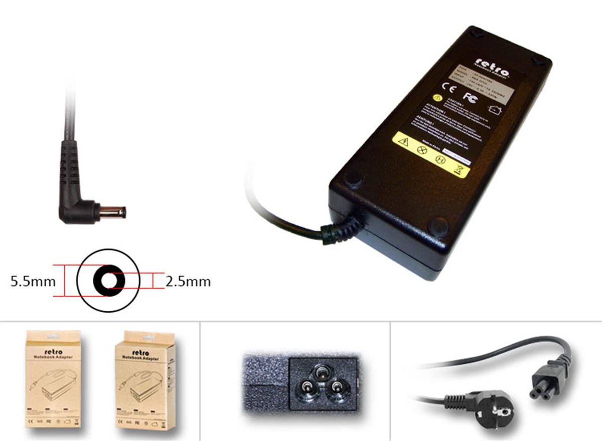 RETRO Delta-Liteon 19V 6.3A 120W Notebook Adapt�r RNA-DT03