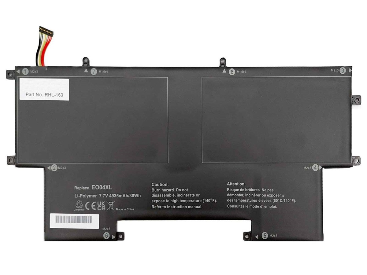 RETRO Hp EliteBook Folio G1, EO04XL Notebook Bataryas� - Ver.2 (Siyah Soket)