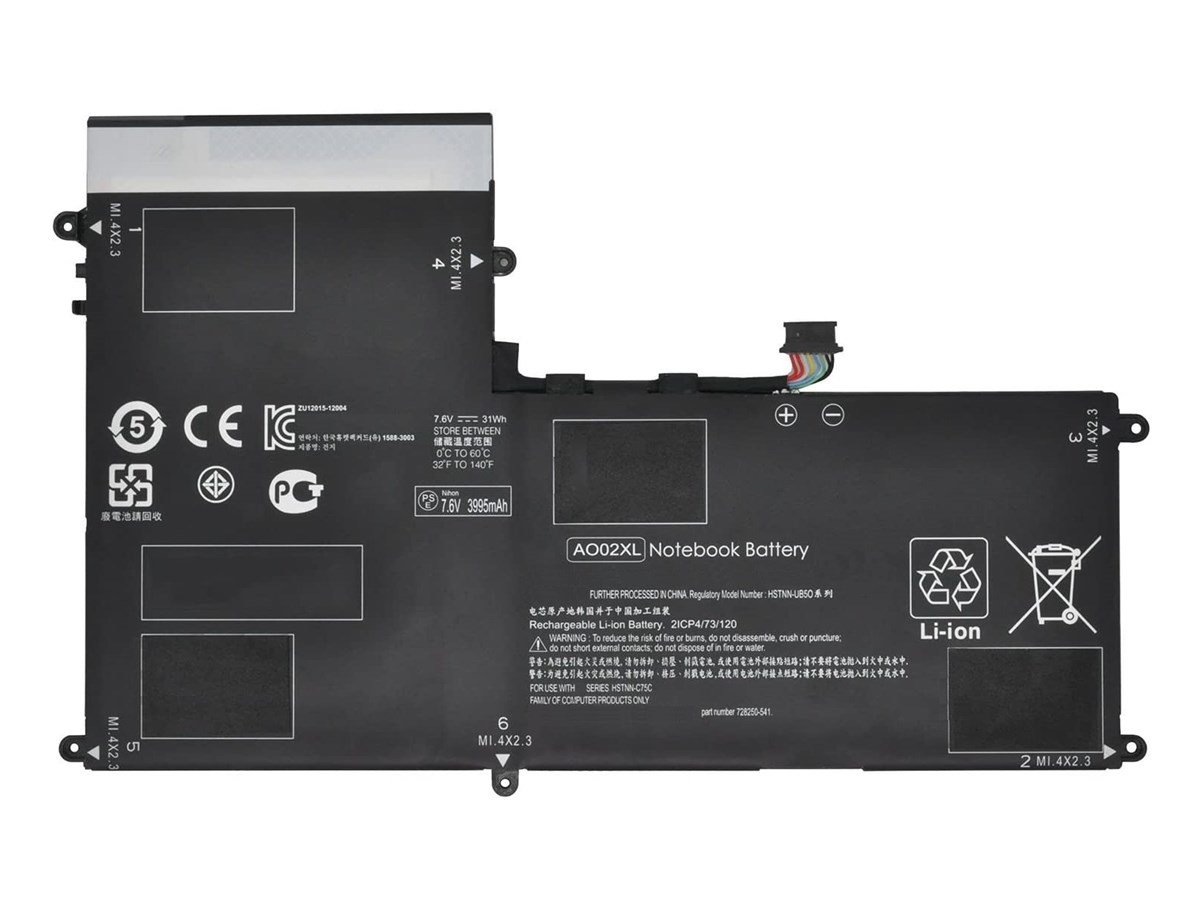 RETRO Hp ElitePad 1000 G2, AO02XL Tablet Bataryas�