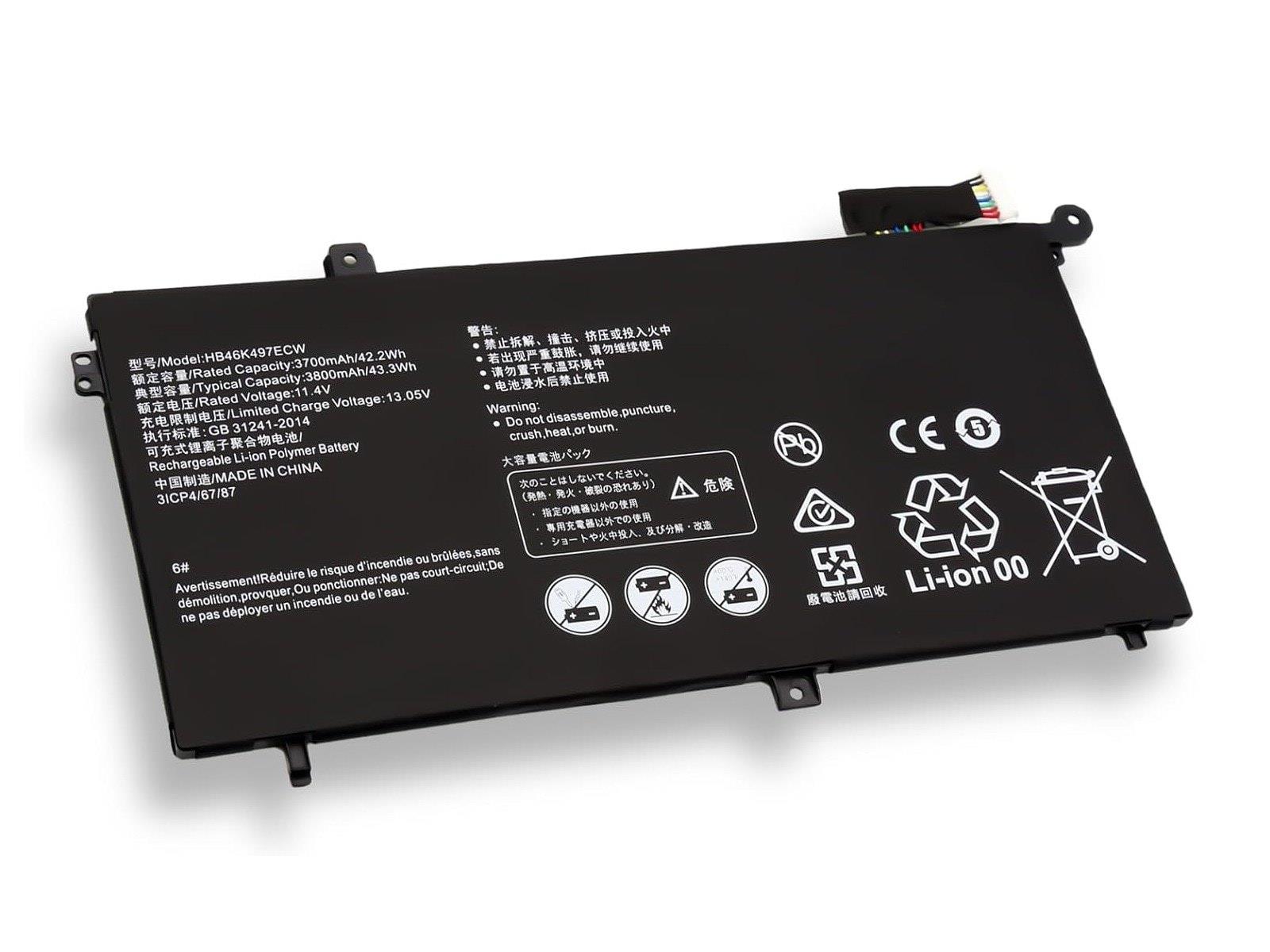 RETRO Huawei MateBook HB46K497ECW Notebook Bataryası