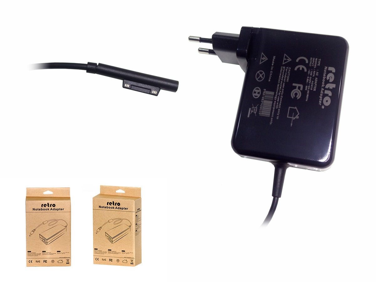 RETRO Microsoft Surface Book 2, 15V 6.33A Notebook Adapt�r� 95W (102W)