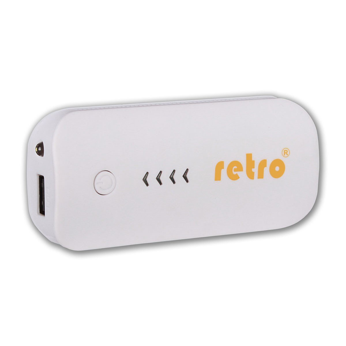 RETRO PowerBank 5600mAh Harici Batarya - Beyaz - Soft Touch