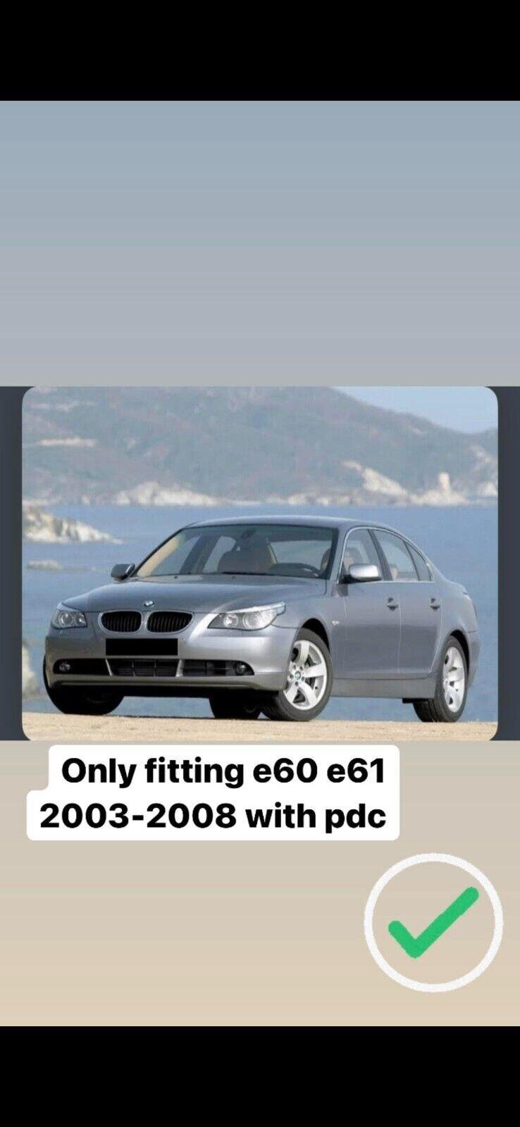 04-07 For BMW E60 M Tech FRONT BUMPER W CLEAR FOR 5 SERIES W 23MM PDC