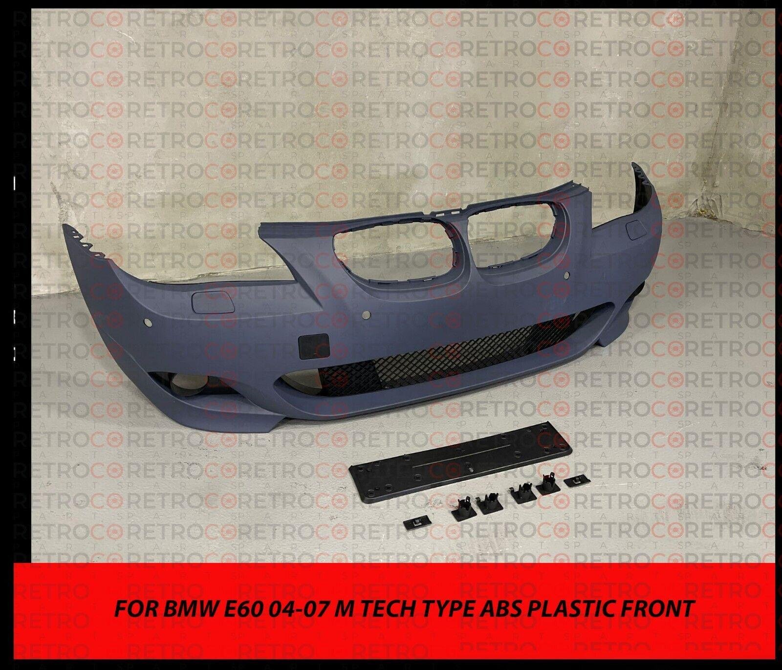 04-07 For BMW E60 M Tech FRONT BUMPER W CLEAR FOR 5 SERIES W 23MM PDC