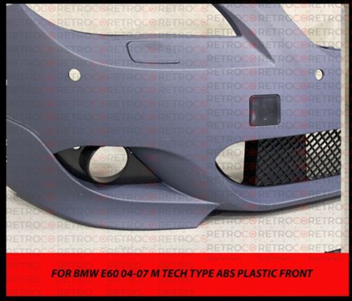 04-07 For BMW E60 M Tech FRONT BUMPER W CLEAR FOR 5 SERIES W 23MM PDC