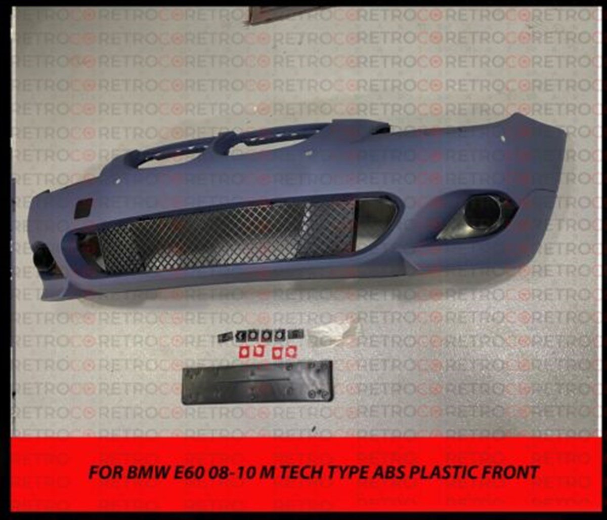 08-10 For BMW E60 M Tech FRONT BUMPER W/ CLEAR FOR 5 SERIES W/ 18MM PDC