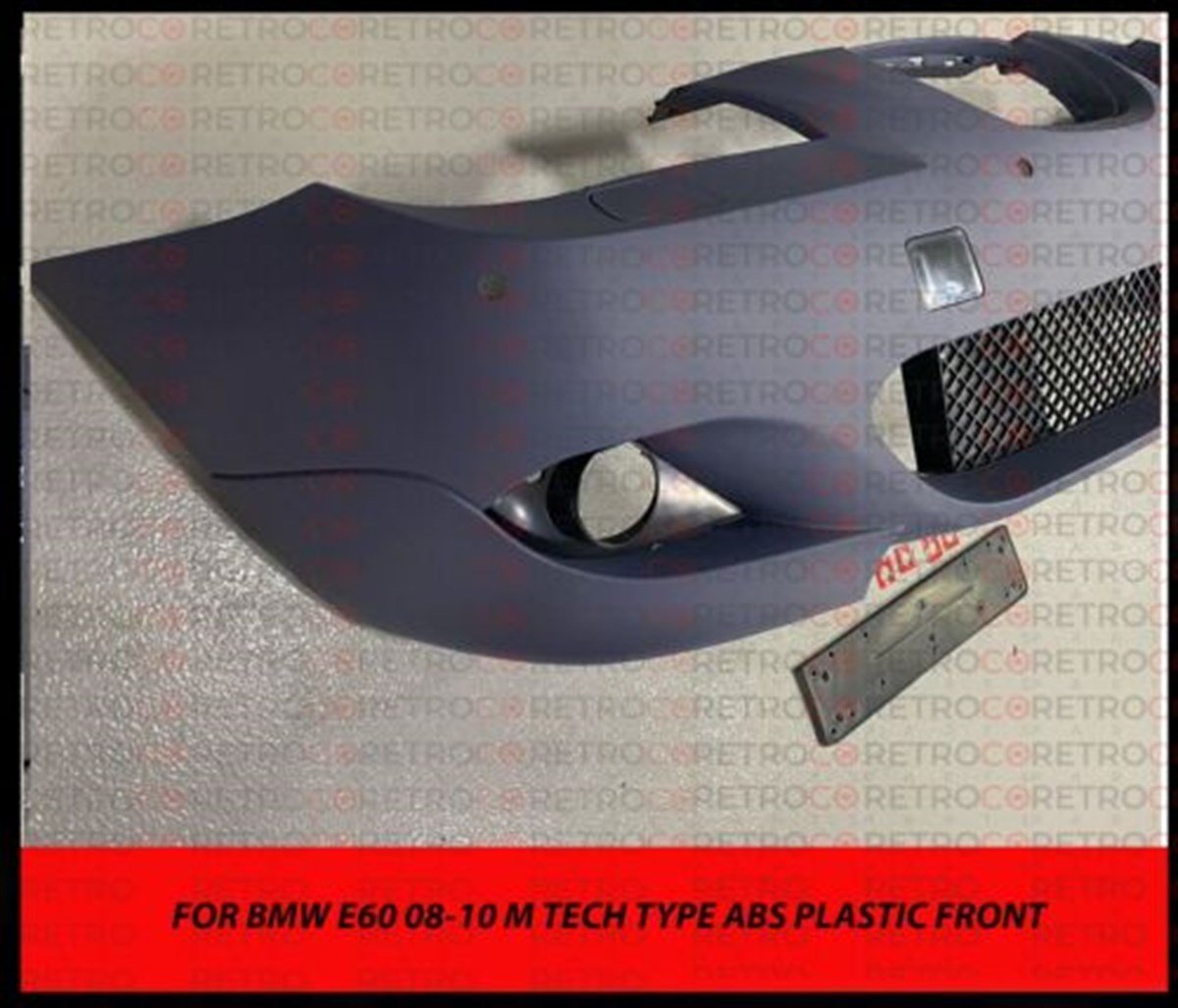 08-10 For BMW E60 M Tech FRONT BUMPER W/ CLEAR FOR 5 SERIES W/ 18MM PDC