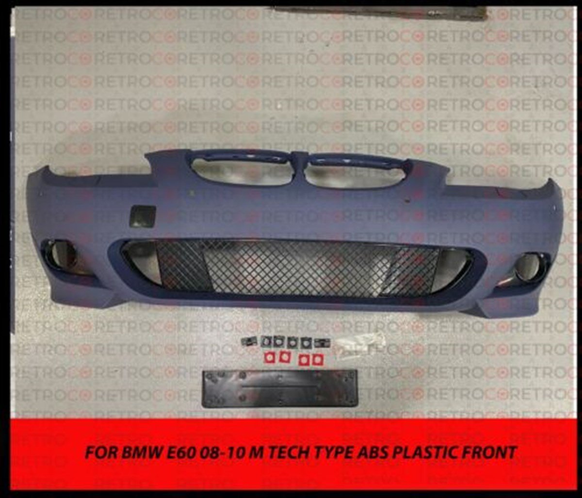 08-10 For BMW E60 M Tech FRONT BUMPER W/ CLEAR FOR 5 SERIES W/ 18MM PDC