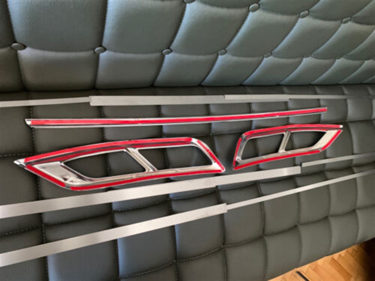 2019-20 For Volkswagen Passat B8 Facelift Chrome Exhaust Deflectors diffuser R Line