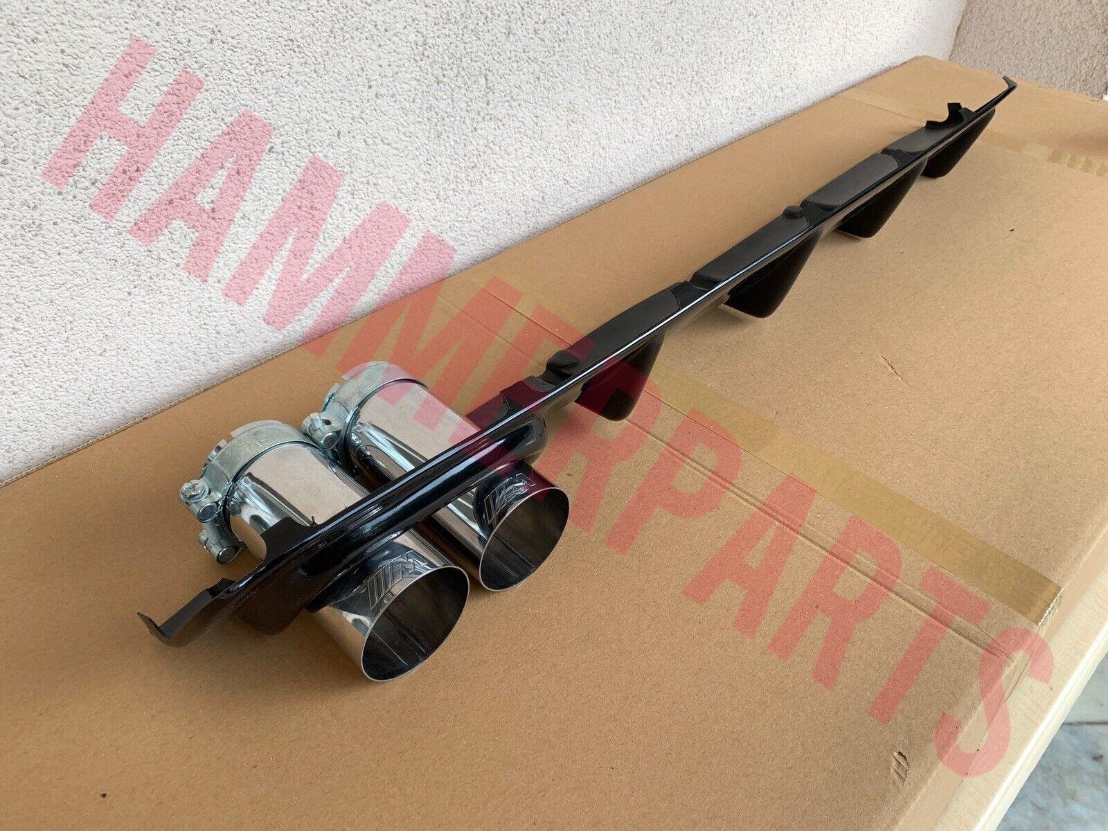 96-03 For BMW E39 5-Series M Tech 4Dr Rear Bumper Diffuser Gloss Black Abs Plast