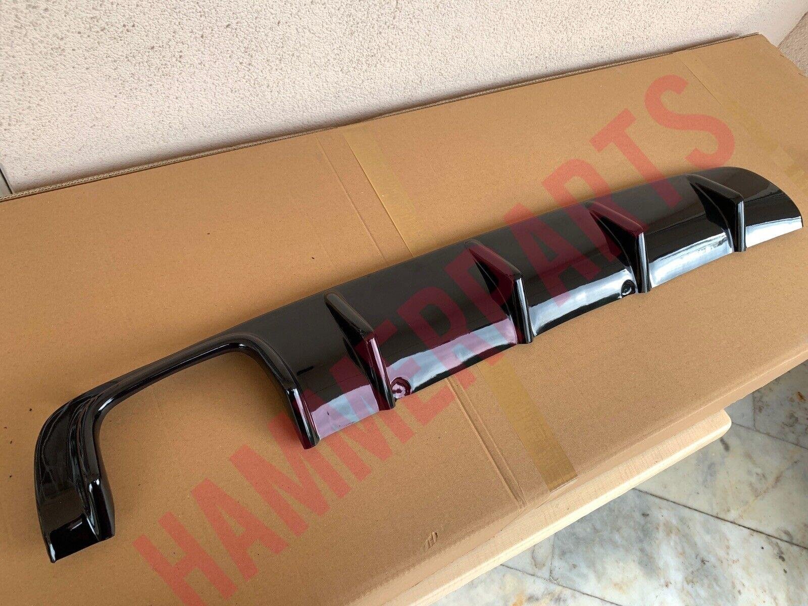 96-03 For BMW E39 5-Series M Tech 4Dr Rear Bumper Diffuser Gloss Black Abs Plast
