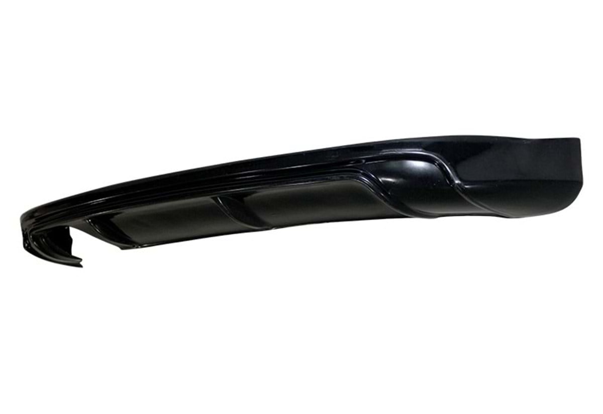 A3 8P S3 Style Rear Bumper Lip Left Dual Output Raw Surface Vacuum Plastic  2005-2008 (2 Door) A3 8P FL