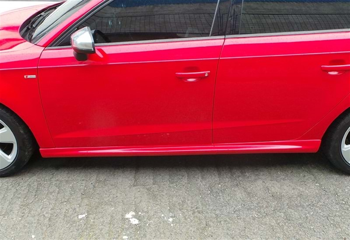 A3 8V Sport Side Skirts Raw Surface Vacuum Plastic  2012-2019 8V FL (4 Door HB)