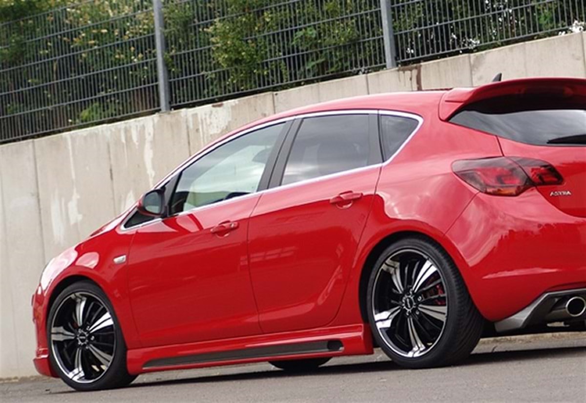 Astra J Rieger Side Skirts Raw Surface Vacuum Plastic  2009-2020 2009.2012 - 2012.2015 - . . . .  J - HB, Sedan