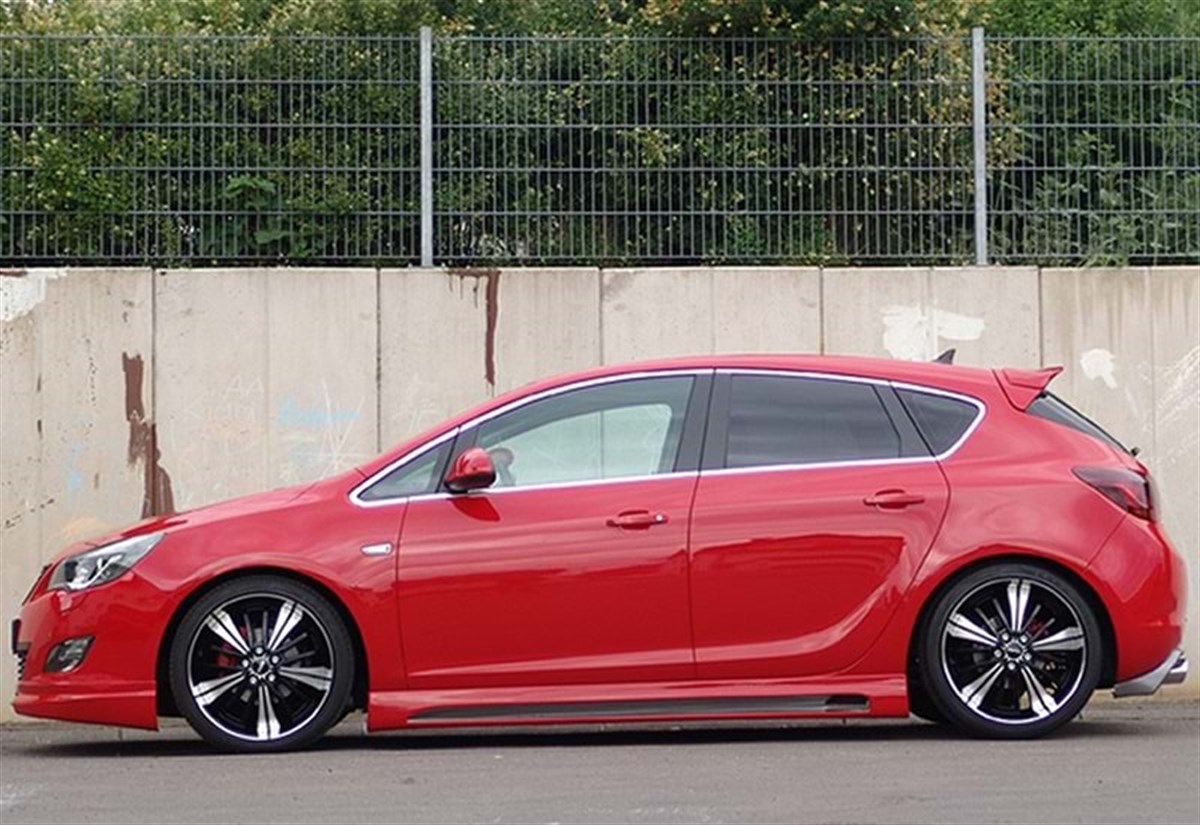 Astra J Rieger Side Skirts Raw Surface Vacuum Plastic  2009-2020 2009.2012 - 2012.2015 - . . . .  J - HB, Sedan