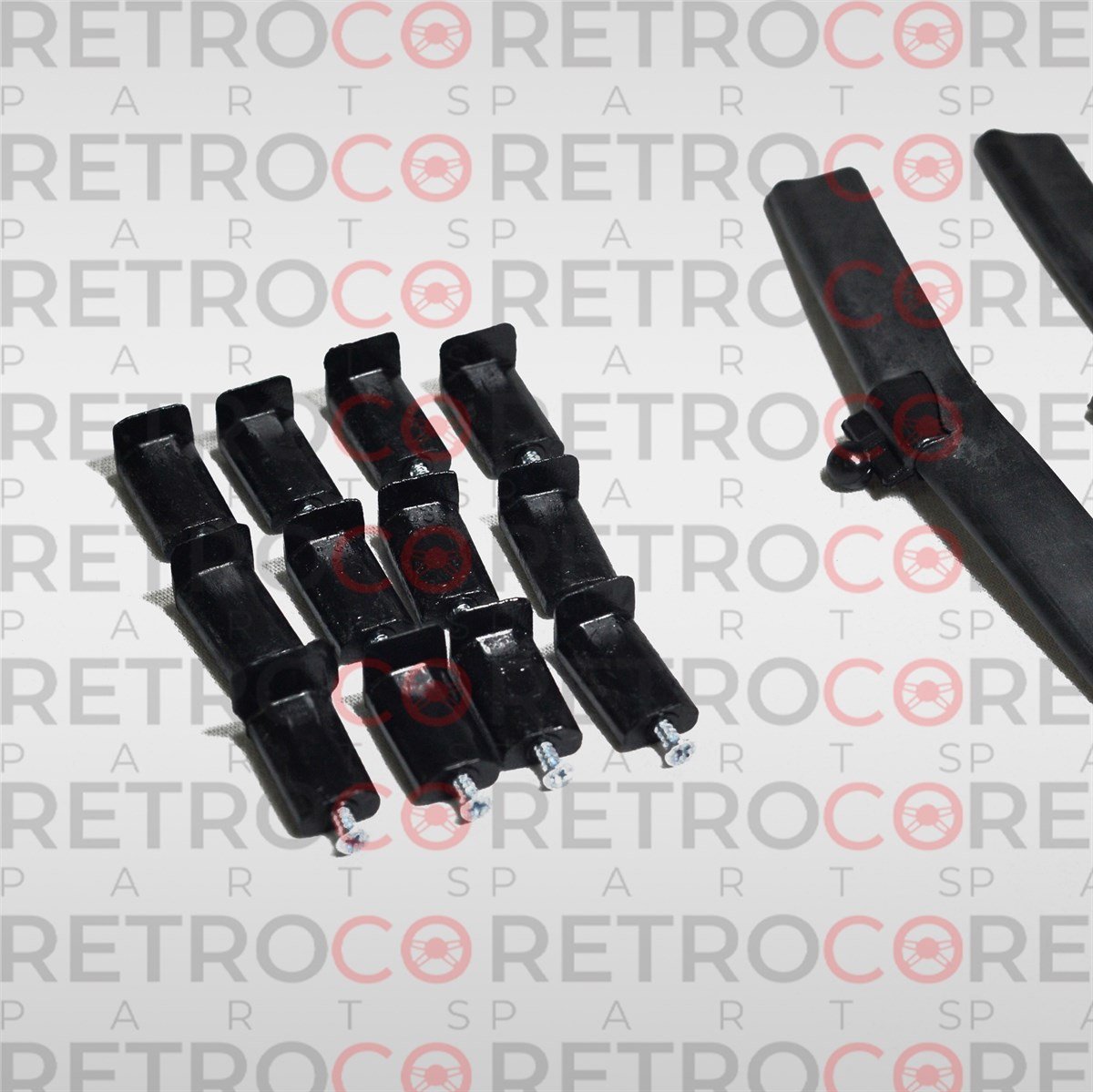 Bmw e30 headlight Wiper Blade 4 Piece Wiper Blade +12 Headlight Ring Clips