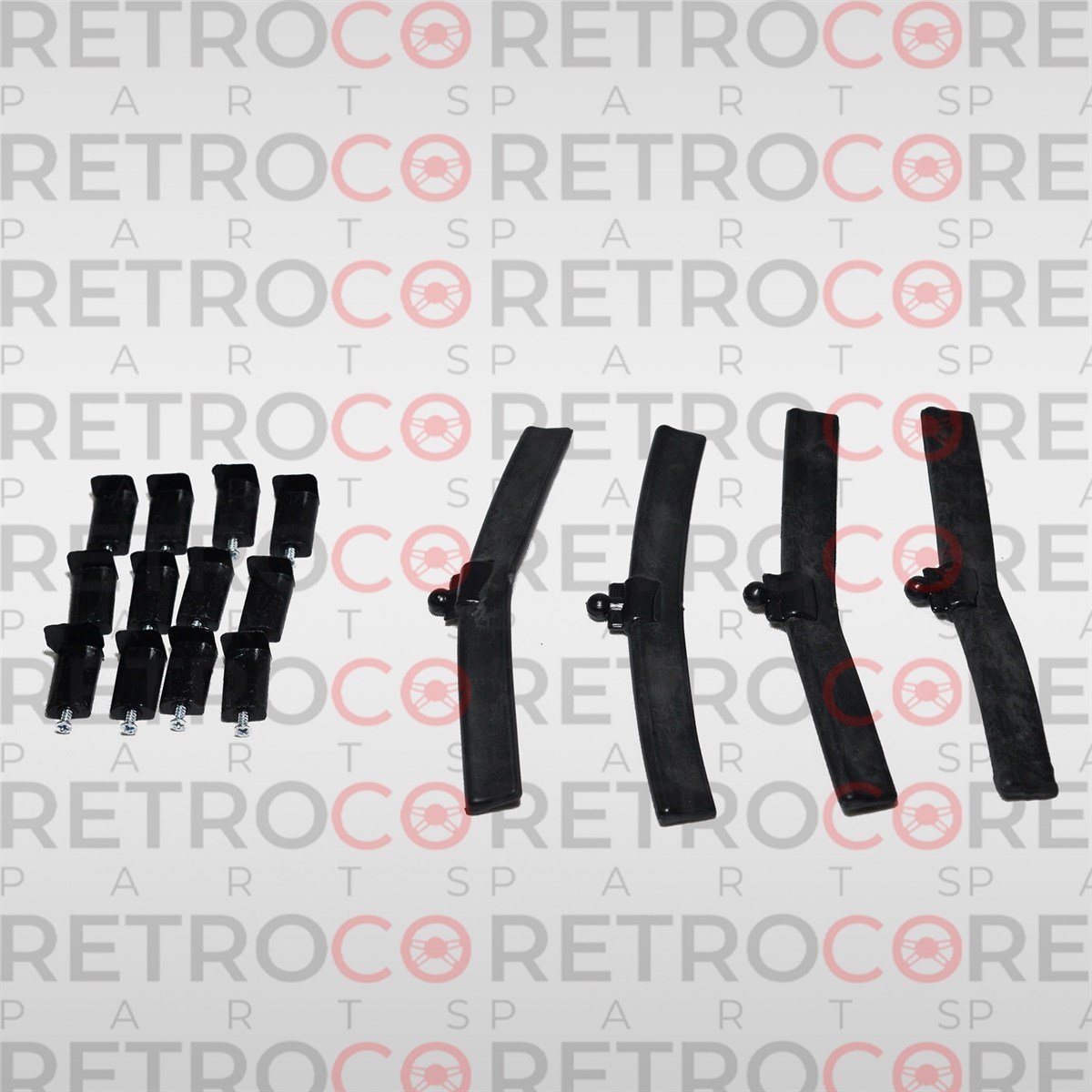 Bmw e30 headlight Wiper Blade 4 Piece Wiper Blade +12 Headlight Ring Clips