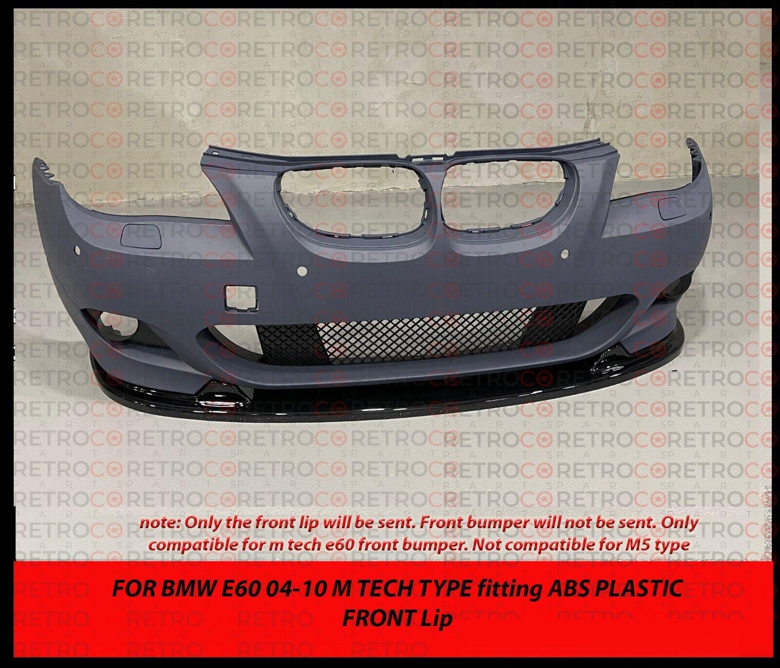 BMW E60 E61 5 Series M Front Bumper Lip Spoiler Mtech Fits 04-10 Only Mtech Fit 