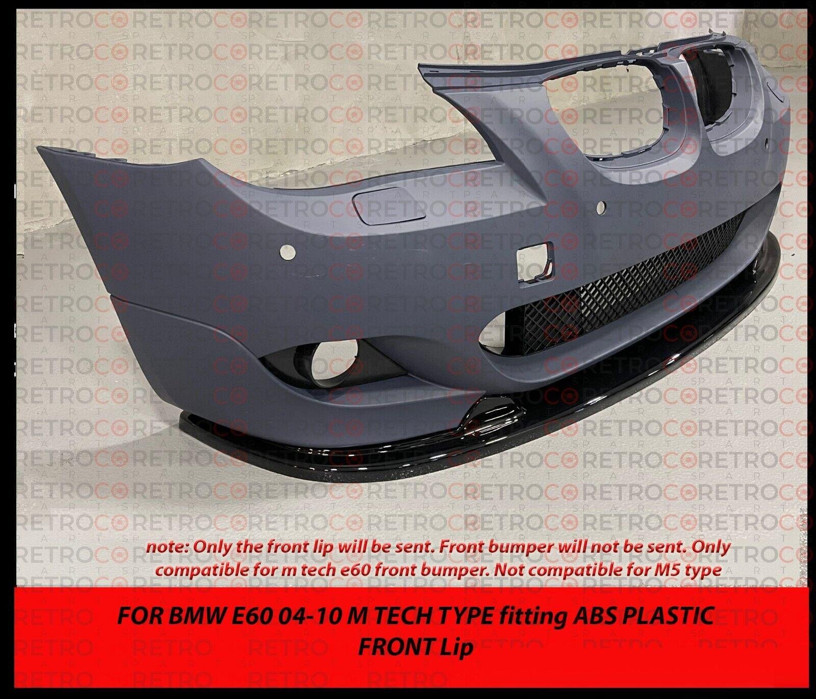 BMW E60 E61 5 Series M Front Bumper Lip Spoiler Mtech Fits 04-10 Only Mtech Fit 