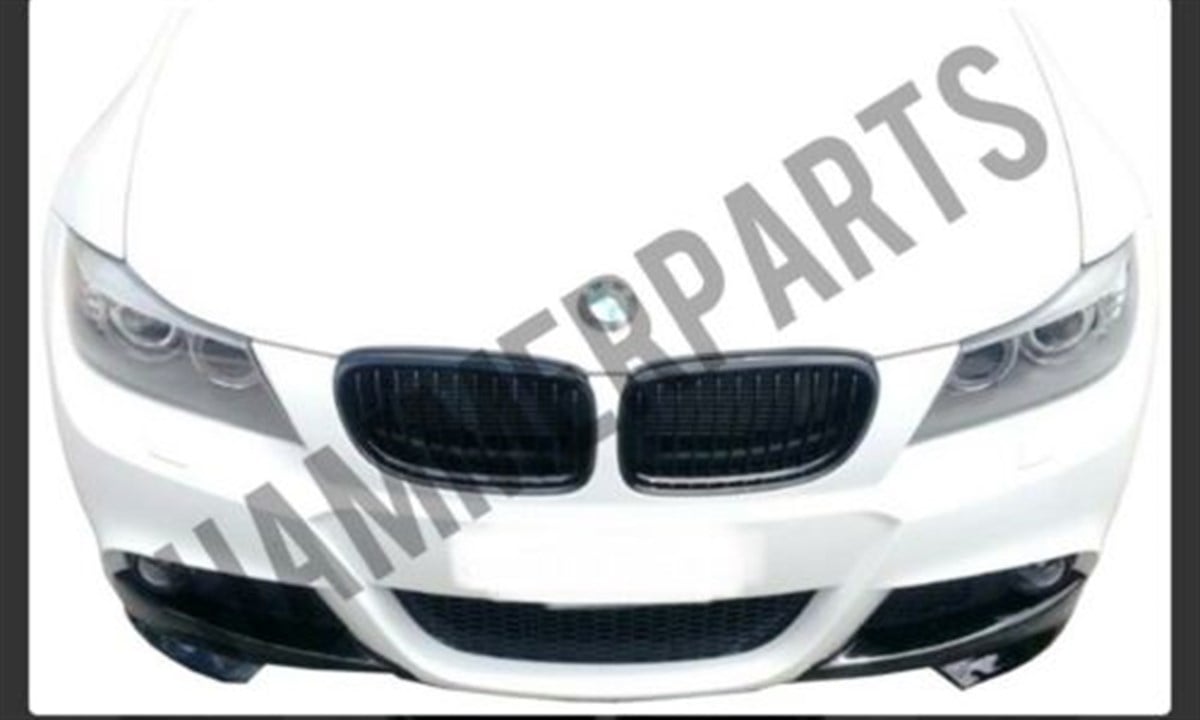 BMW E90 2008 2011 Facelift Bumper Front Flap Set M Technic St Gloss Black