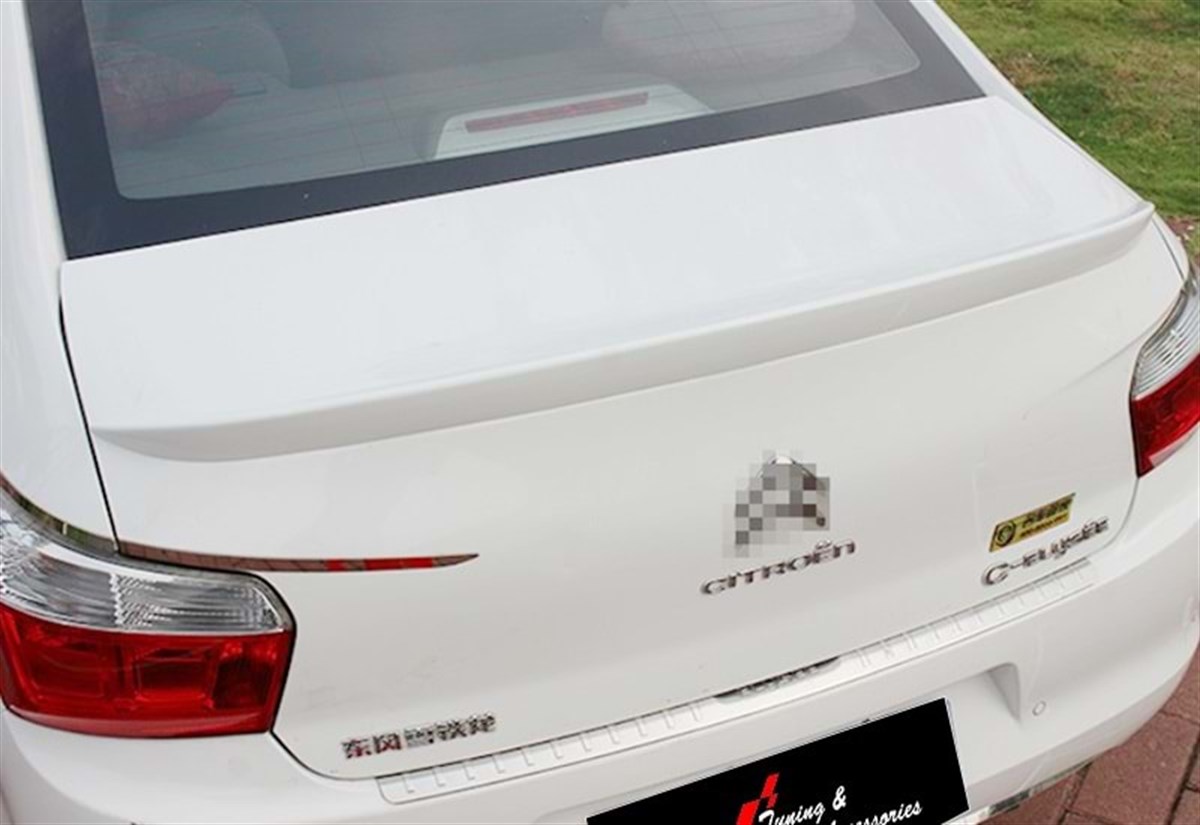 Citroen C Elysee 2013 - Spoiler, Trunk, Sport, Raw Material Surface, ABS 2013 Later