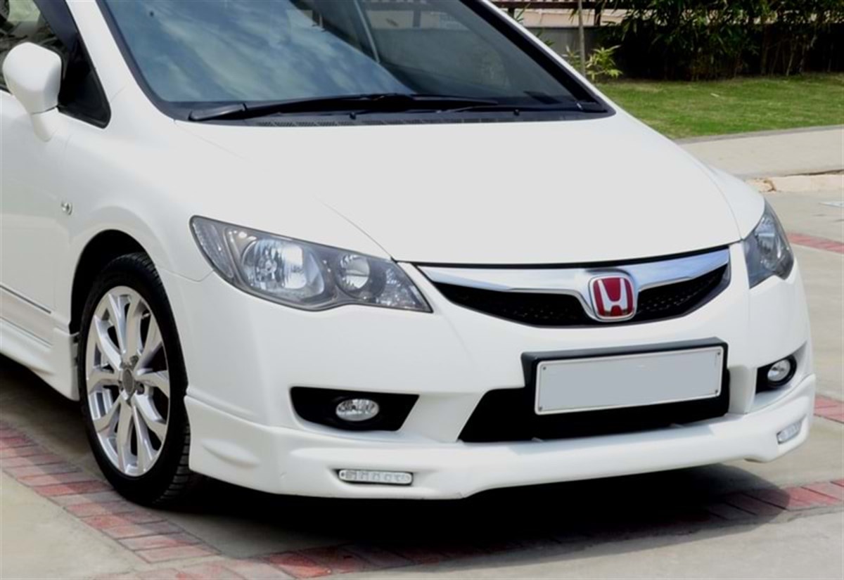 Civic FD6 FL Mugen Model Front Lip Raw Surface Vacuum Plastic  2009-2011 FD6 FL