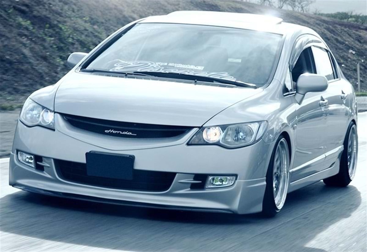 Civic FD6 Mugen Model Front Lip Raw Surface Vacuum Plastic  2006-2009 fd6