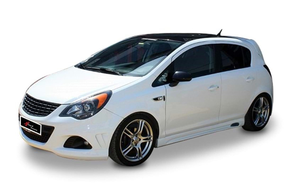 Corsa D Rieger Side Skirts Raw Surface Vacuum Plastic  2006-2014 D D FL