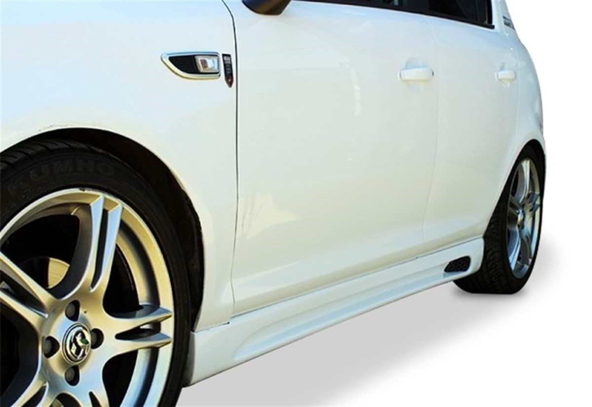 Corsa D Rieger Side Skirts Raw Surface Vacuum Plastic  2006-2014 D D FL
