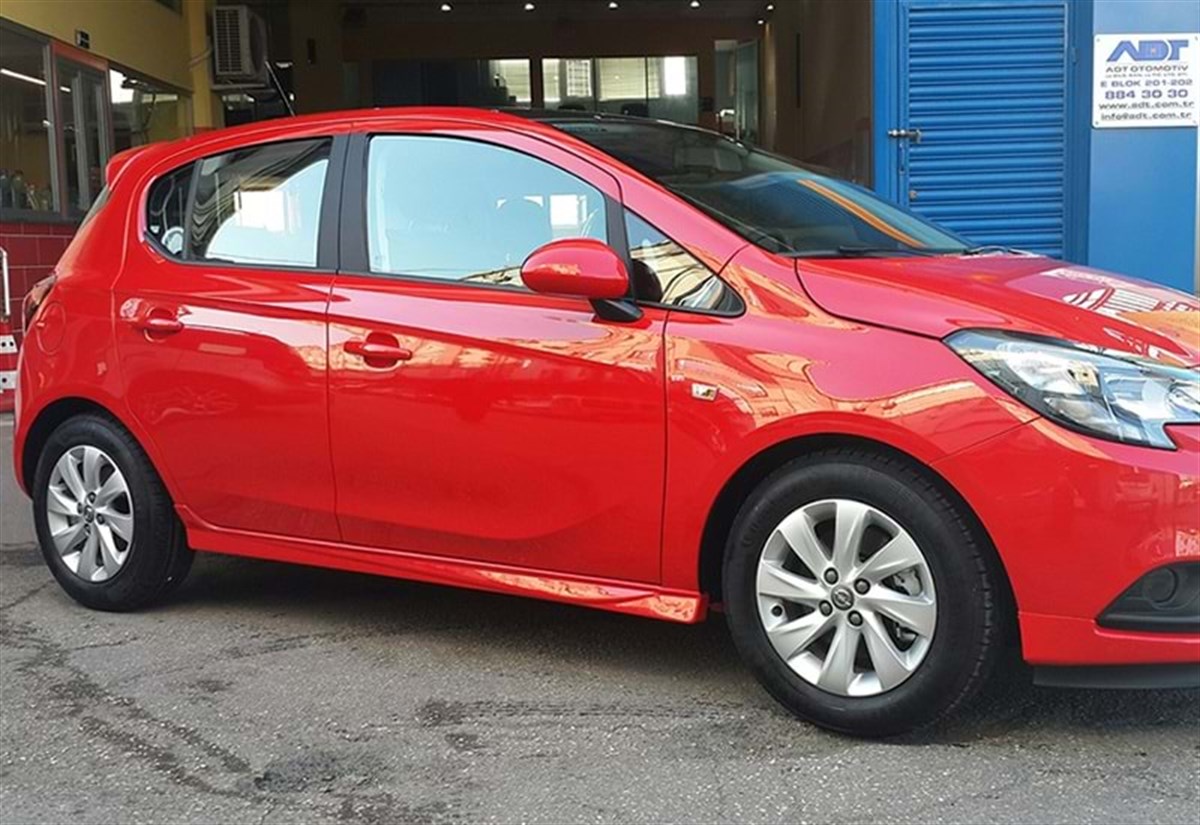 Corsa E Sport Side Skirts Raw Surface Vacuum Plastic  2014-2019 E