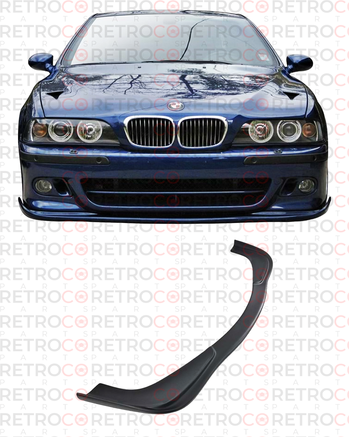 E39 Hamman Front Lip Piano Black Vacuum  1995-2003 1995-2003  E39-E39 LCI