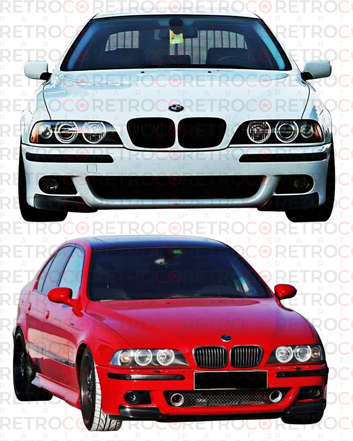 E39 M5 Front Flaps Piano Blakc Vacuum  1995-2003 1995-2003  E39-E39 LCI