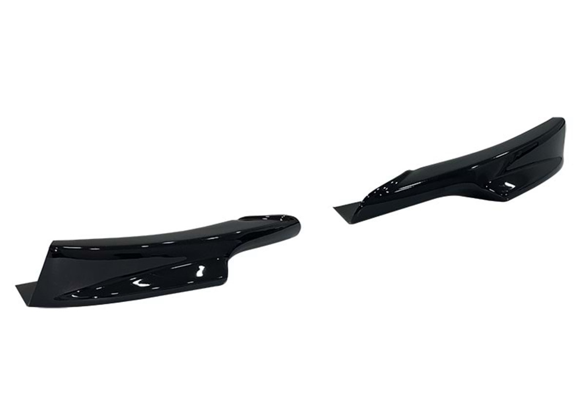 E90 LCI M Technic Front Flaps Piano Black Vacuum Plastic  2008-2011 E90 LCI