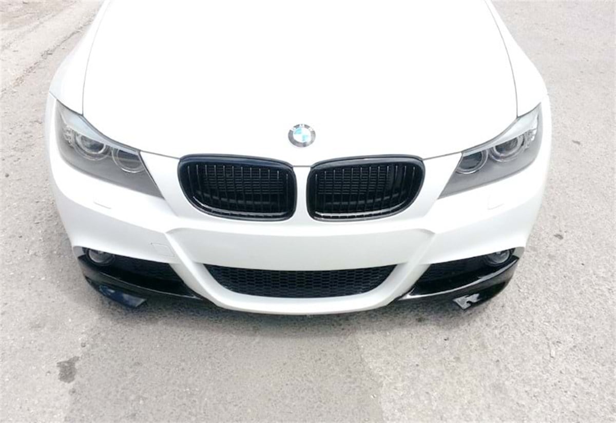 E90 LCI M Technic Front Flaps Piano Black Vacuum Plastic  2008-2011 E90 LCI