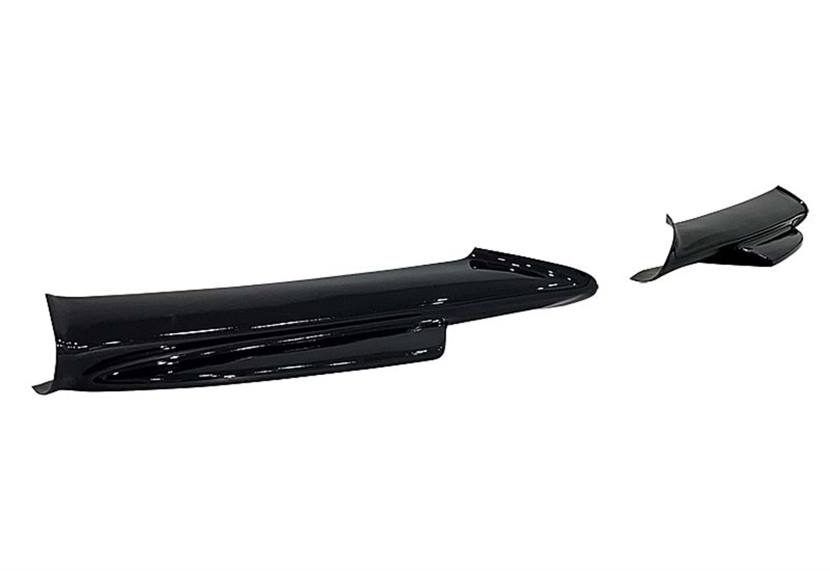 E90 M Sport  Technic Front Flaps Piano Black Vacuum Plastic  2004-2008 e90