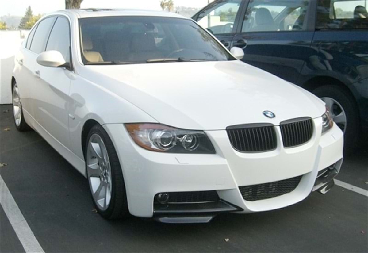 E90 M Sport  Technic Front Flaps Piano Black Vacuum Plastic  2004-2008 e90
