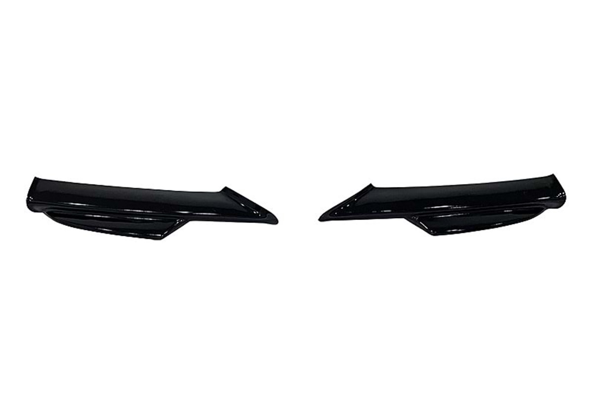 E90 M Sport  Technic Front Flaps Piano Black Vacuum Plastic  2004-2008 e90
