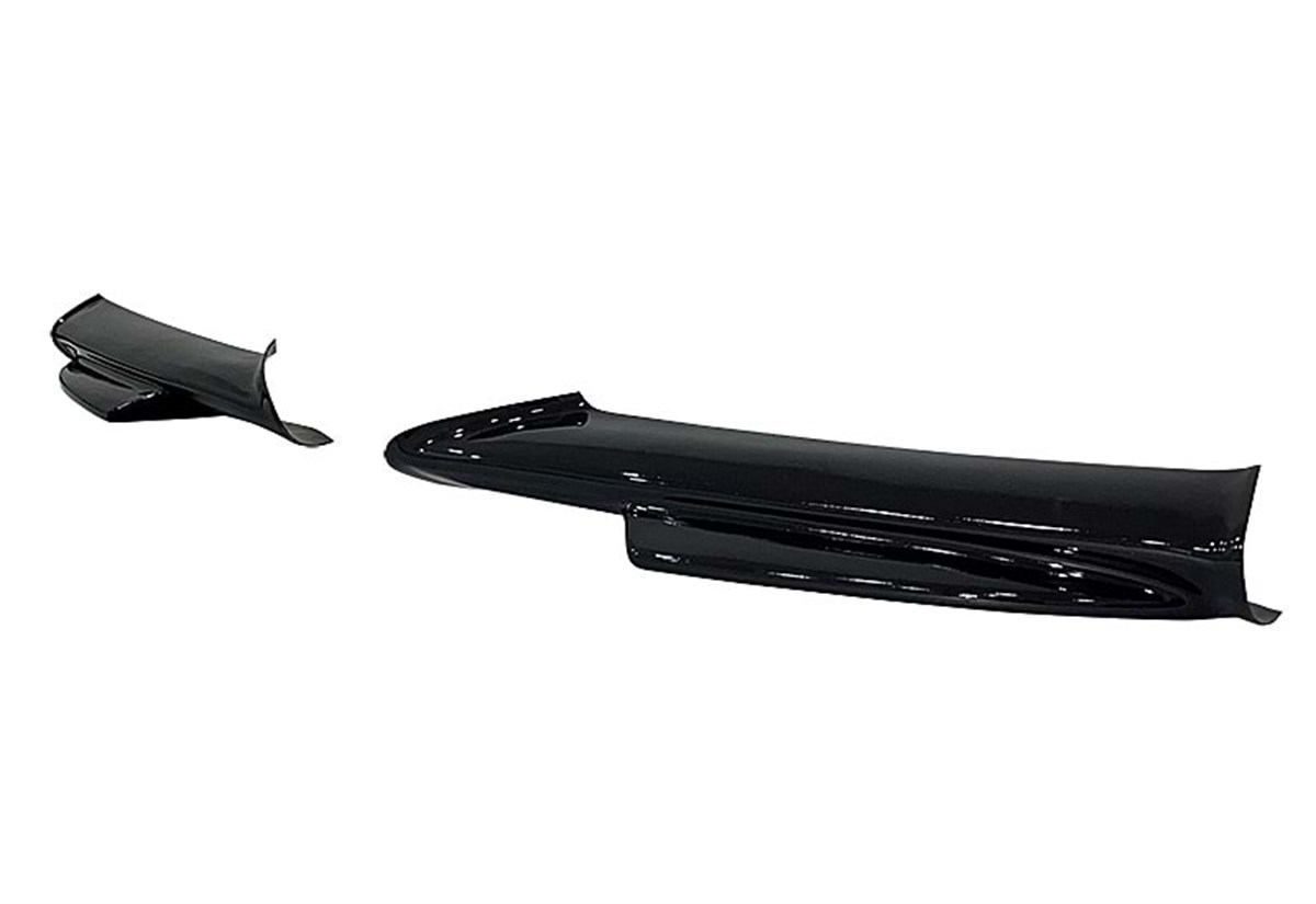 E90 M Sport  Technic Front Flaps Piano Black Vacuum Plastic  2004-2008 e90