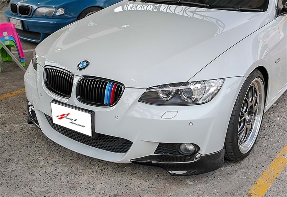 E92 - E93 M Performance Front Flaps Piano Black Vacuum Plastic  2007-2009 2007-2013 E92 - E93